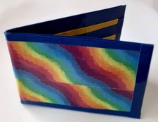 Rainbow Waves Bi-Fold Duct Tape Wallet Duck