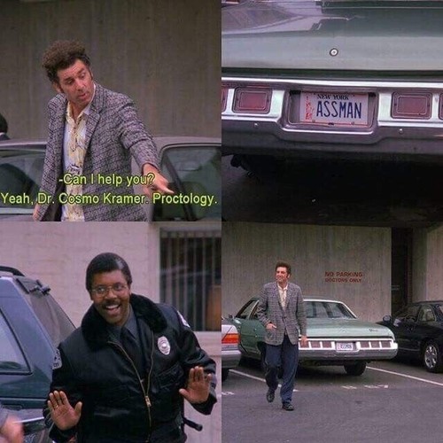 ASSMAN - Cosmo Kramer from Seinfeld - Metal License Number Plate FREE POST - 第 5/6 張圖片