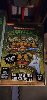 SDCC 2020 Teenage Mutant Ninja Turtles Musical Mutagen Tour Shirt Set SIZE MED