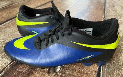 NIKE 599809-470 HYPERVENOM CRAMPONS DE FOOTBALL NOIR BLEU VERT