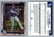 2025 TOPPS BASEBALL SET BASE CARD HOLO FOIL PARALLEL 236 CHRISTOPHER MOREL RAYS