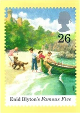Enid Blyton's Famous Five, Stamp Designed By Birmingham Royal Mail Postcard