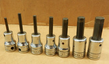 SNAP-ON 7 PC SAE HEX BIT SOCKETS 3/8