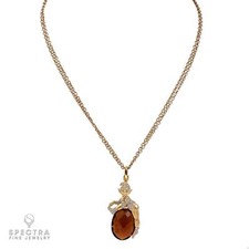 Crivelli's Elf Pendant: 18K Yellow Gold with Diamond Accents