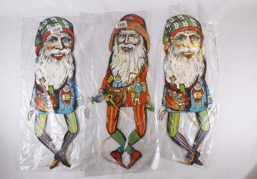 Vintage Danish Jumping Jack Santa advent calendar, moveable creepy paper... - Picture 10 of 10