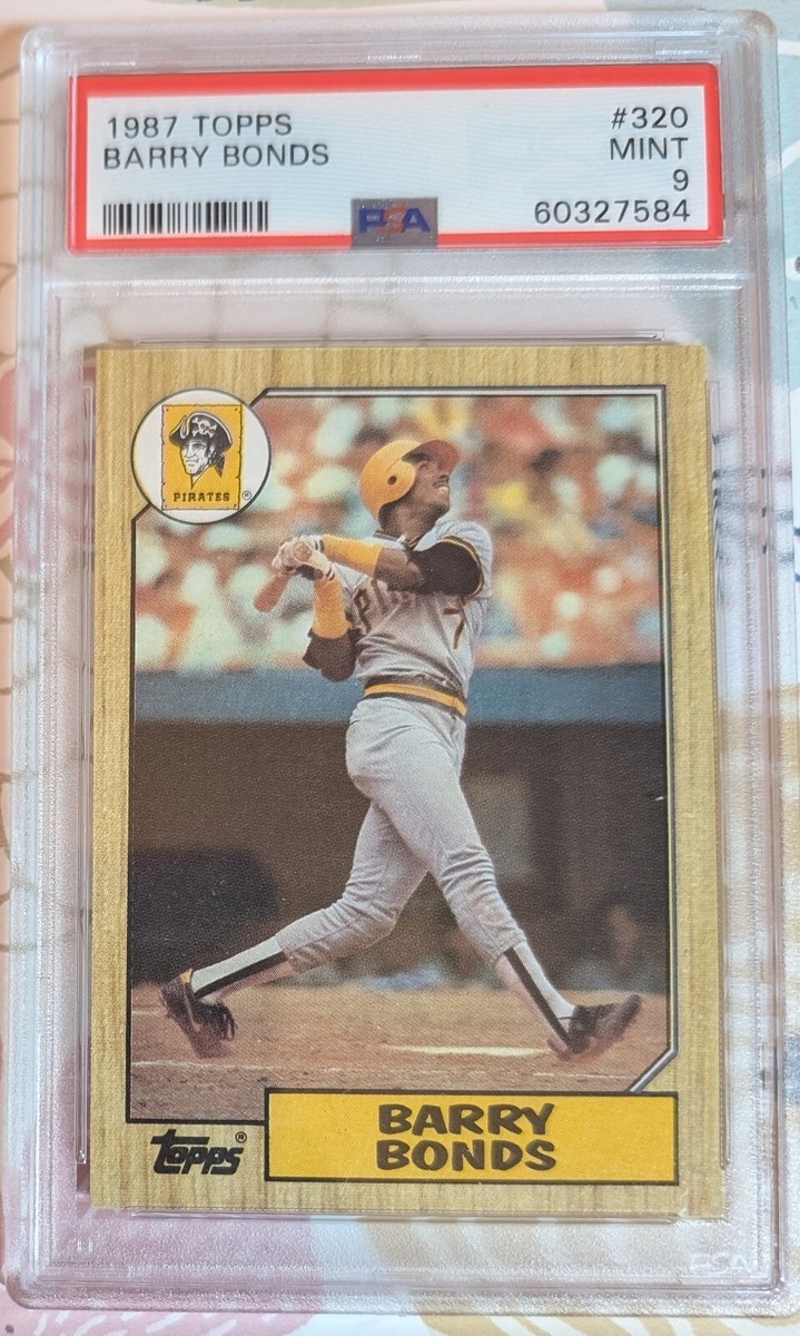 1987 Topps 320 Barry Bonds Rookie PSA 9 MINT Pirates Giants