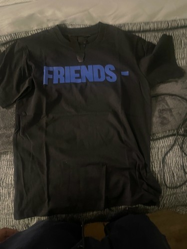 Vlone Friends Shirt Black/Blue Size 