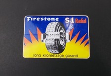 Vintage  1970 s NOS Firestone tires France S-1  radial decal sticker 