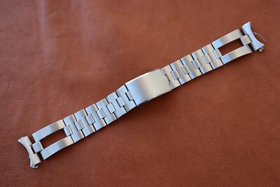 Cinturino Orologio Vintage Anni '70 – Acciaio Spazzolato 20mm, Per Citizen Seiko Timex – NOS