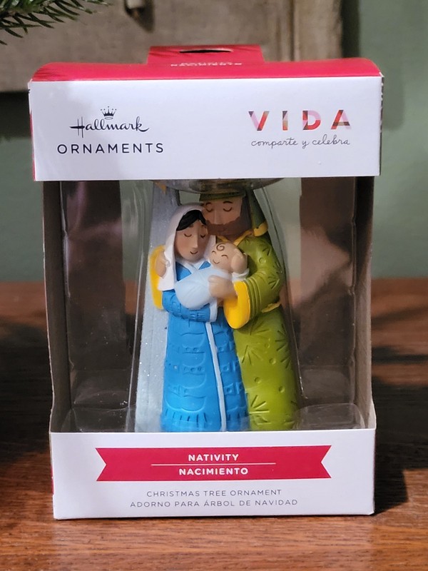 Hallmark Ornament  Red Box  ~  VIDA  NATIVITY