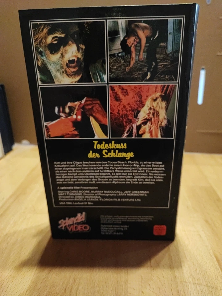 Todeskuss Der Schlange VHS Rarität Splendid Video Horror Selten FSK 18 - Bild 4 von 4