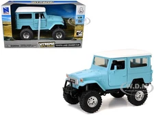 TOYOTA LAND CRUISER FJ40 OFF ROAD LIGHT BLUE 1/24 DIECAST CAR BY NEW RAY 71526