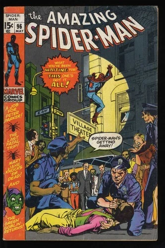 Amazing Spider-Man #96 VG+ 4.5 Drug Issue Green Goblin No CCA! Marvel 1971