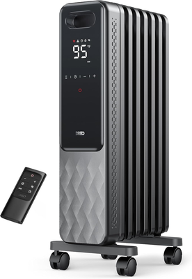 #ad Oil Filled Radiator Electric Radiant Heaters for Indoor Use Large Room with Rem $163.95