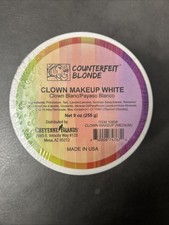 Cheyenne Brands COUNTERFEIT BLONDE Clown Makeup White 18 oz Is Sealed -CC
