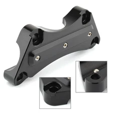 Black Handlebar Clamp Handlebar Risers Top Clamp For Harley Touring 1997-2019