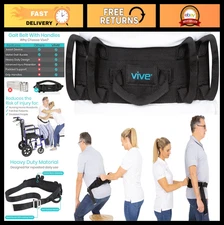 Transfer Belt with Handles - 300lbs Patient Safety Gait Strap for Elderly, Baria