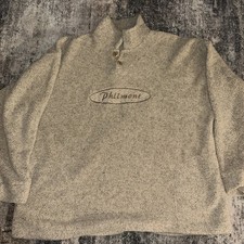 Boy Scout Philmont Sweater Adult XL Brown Wool Pullover