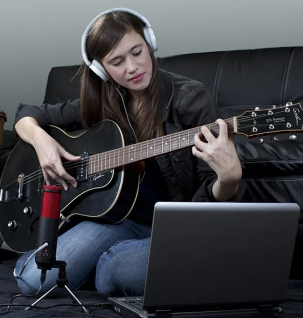 MXL Mics, 1 Instrument Condenser Microphone, Black/Red, 2.95 x 5.91 x 12.20 - Image 4 of 4