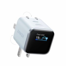 Anker Nano USB C Wall Charger, 45W Fast Charging Smart Display Charger, with 180