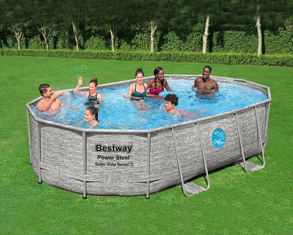 Framepool Swimmingpool Oval Komplett-Set mit Sandfilter 488 x 305 x 107 cm - Bild 2 von 4