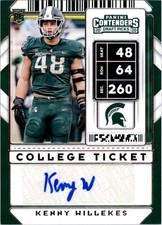 2020 Panini Contenders Draft Picks #227 Kenny Willekes RC Auto - FB