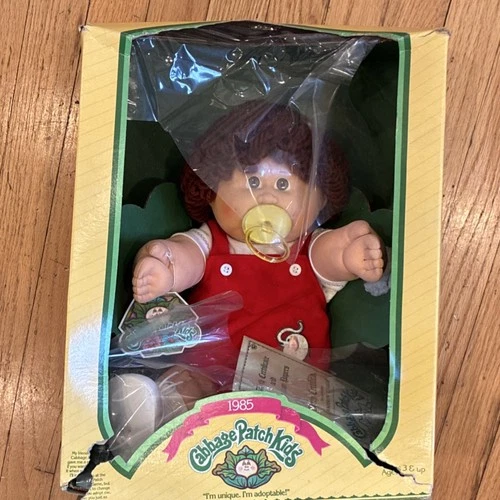 Cabbage Patch Kids Woodrow Charlie 16" Boy Doll 1985 w/ Birth Certificate