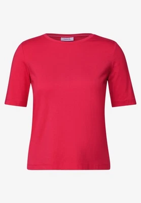 Cecil Basic T-shirt Roundneck in der Farbe Glazed Apple Red - Bild 1 von 4