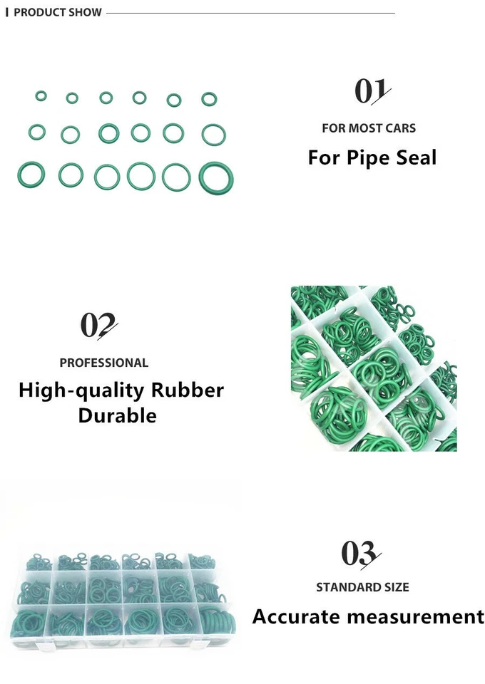 530x Junta tórica Sellos de goma Aire acondicionado Aire acondicionado Reparación Kits surtidos con caja de almacenamiento Foto 4 de 4