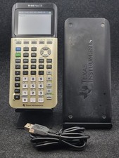 Texas Instruments Ti-84 Plus CE Graphing Calculator Gold Edition W/ Cable