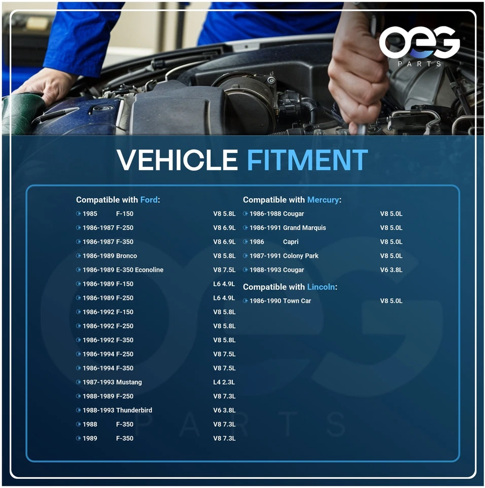 New Alternator For Ford E-150 Econoline Club Wagon L6 4.9L 86-89 7735602 7735610 - Image 4 of 4