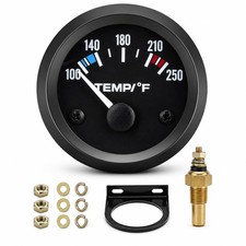Universal 2" 52mm Water Temp Gauge Automotive, 100-250  Water Temperature Gauge