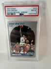 1990 NBA Hoops Sam Vincent w/ Michael Jordan 223 PSA 8