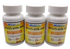 WonderLabs Multi-Vita-Min Multi-Vitamin 30 Tablets 02/2028 EXP - New Lot of 3