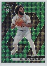 2024-25 Panini Mosaic Green Mosaic Prizm Julian Champagnie #109 10b8