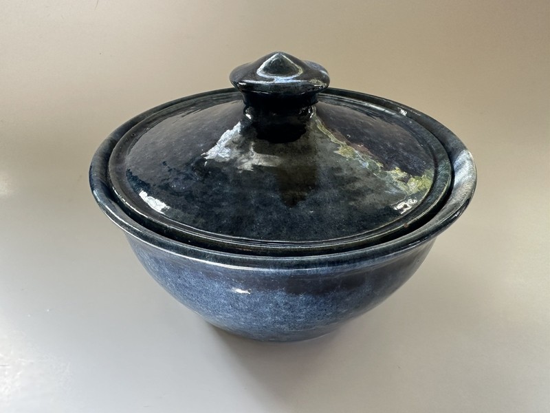 Vintage A.R. Cole Pottery JAR Lid North Carolina, Sanford NC Studio Signed Dish
