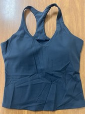 Women  s Racerback Workout Tank Top Built-In Bra Padded Yoga Gym Top Size L