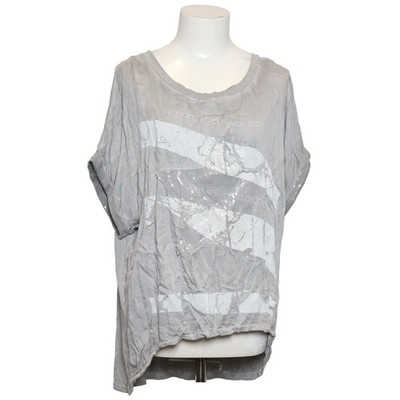 Miss VIP, T-shirt, Größe: XL, Natalia, Grau, Elasthan/Viskose, Print, Damen #Gwu