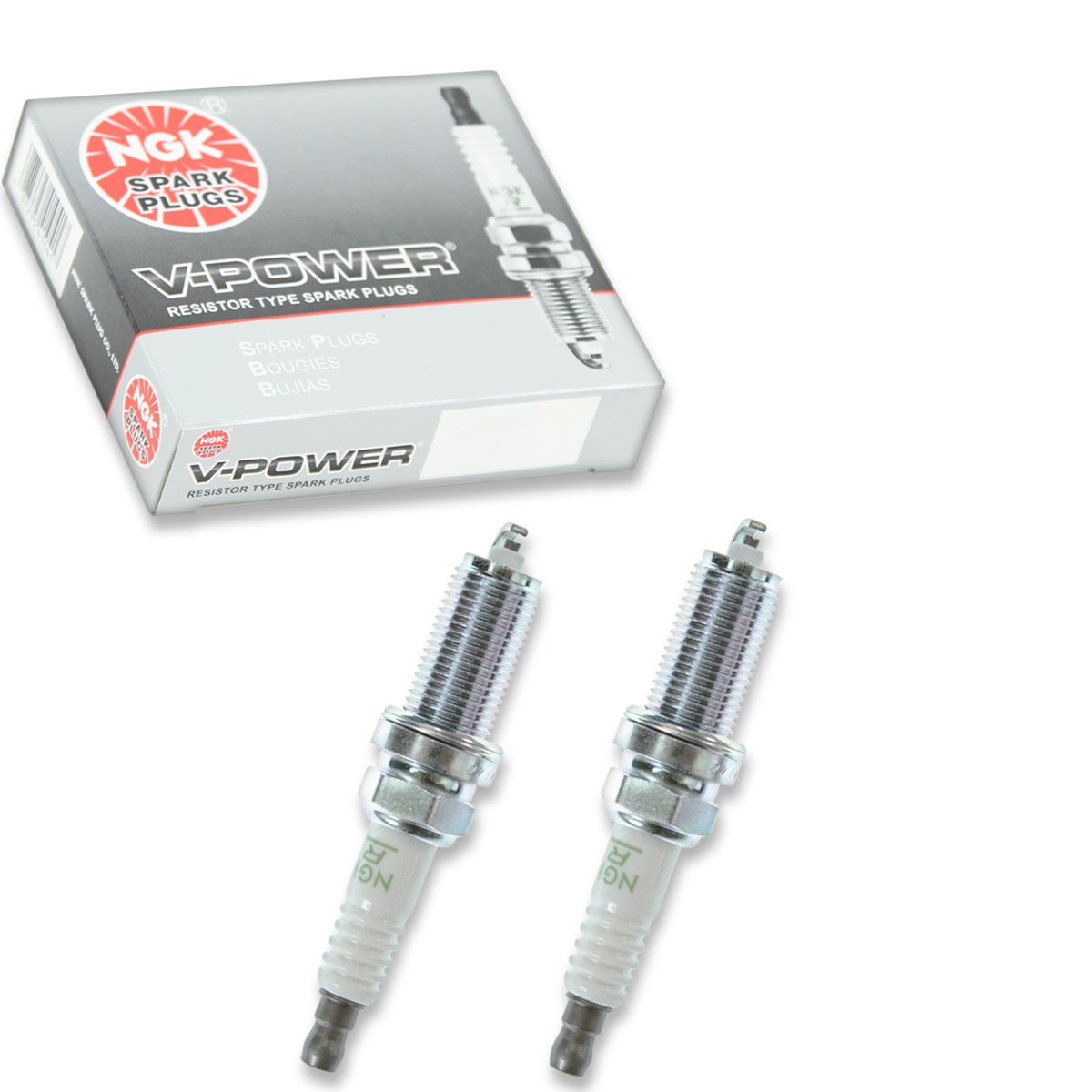 2 pc NGK 7787 LFR6C-11 V-Power Spark Plugs for K20HR-U11 90919-01236 3381 jl