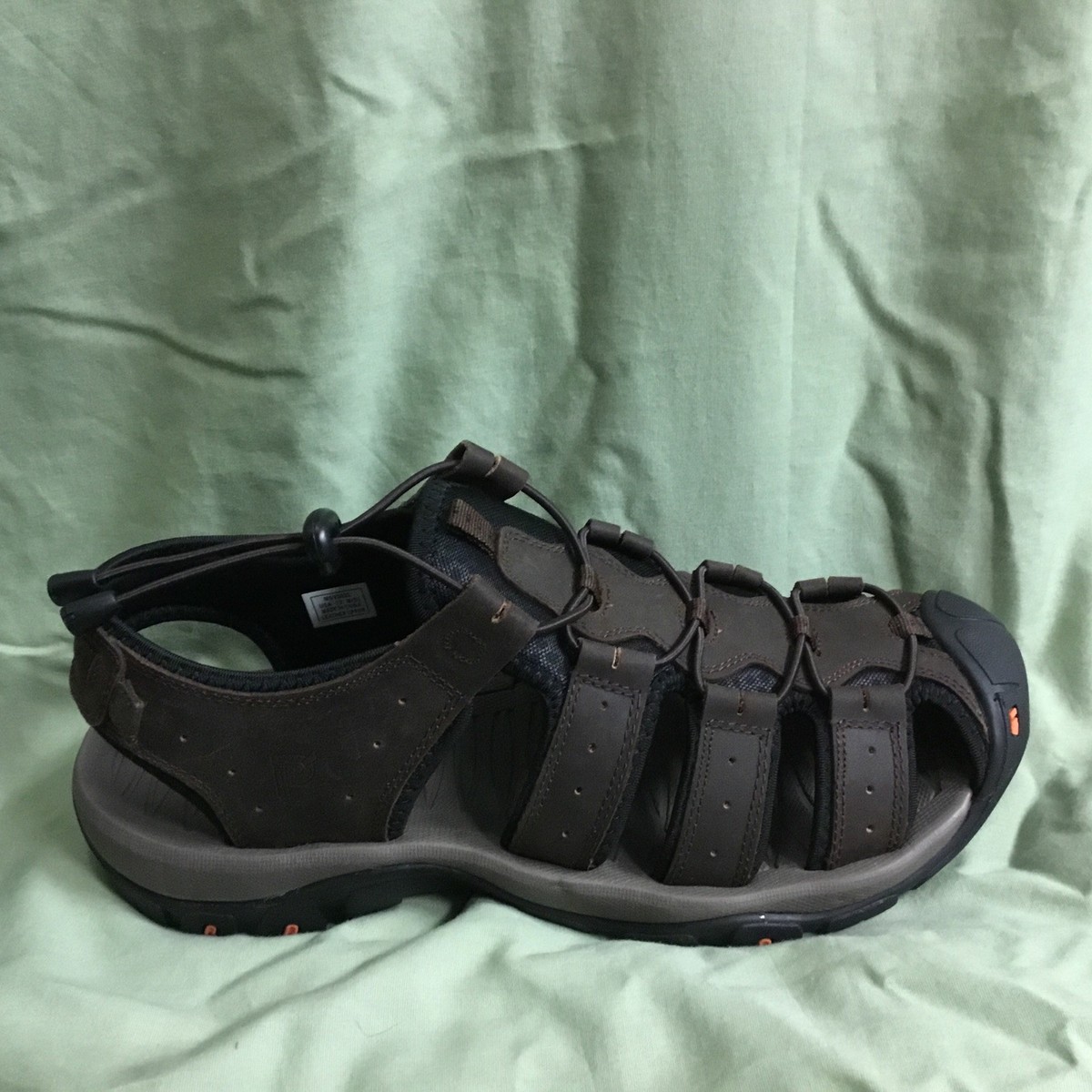 Men\'s Size 12 Propet Kona Brown Leather Fisherman sandals Propet Kona men main image 4