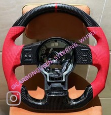 Nissan 350z Real Carbon Fiber Steering Wheel Wred Leatherbuttons