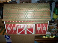 Vintage 1960's Sears Wooden Farm House Playset
