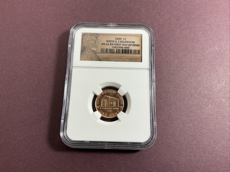 2009 Bronze 1 Cent - Birth and Childhood Ultra Cameo Penny - NGC MS 66