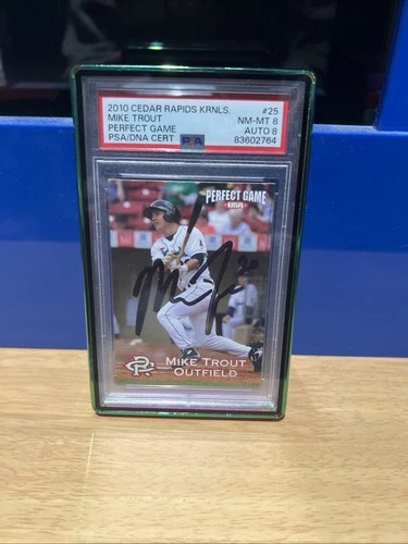2010 Cedar Rapids Kernels Mike Trout Perfect Game Auto 10