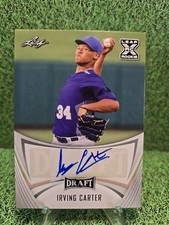 2021 Leaf Draft Auto #ba-ic1 Irving Carter Rc Auto 
