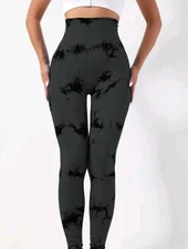 Stretchy Women's Work Out Pants Leggings High Waist Tummy Control