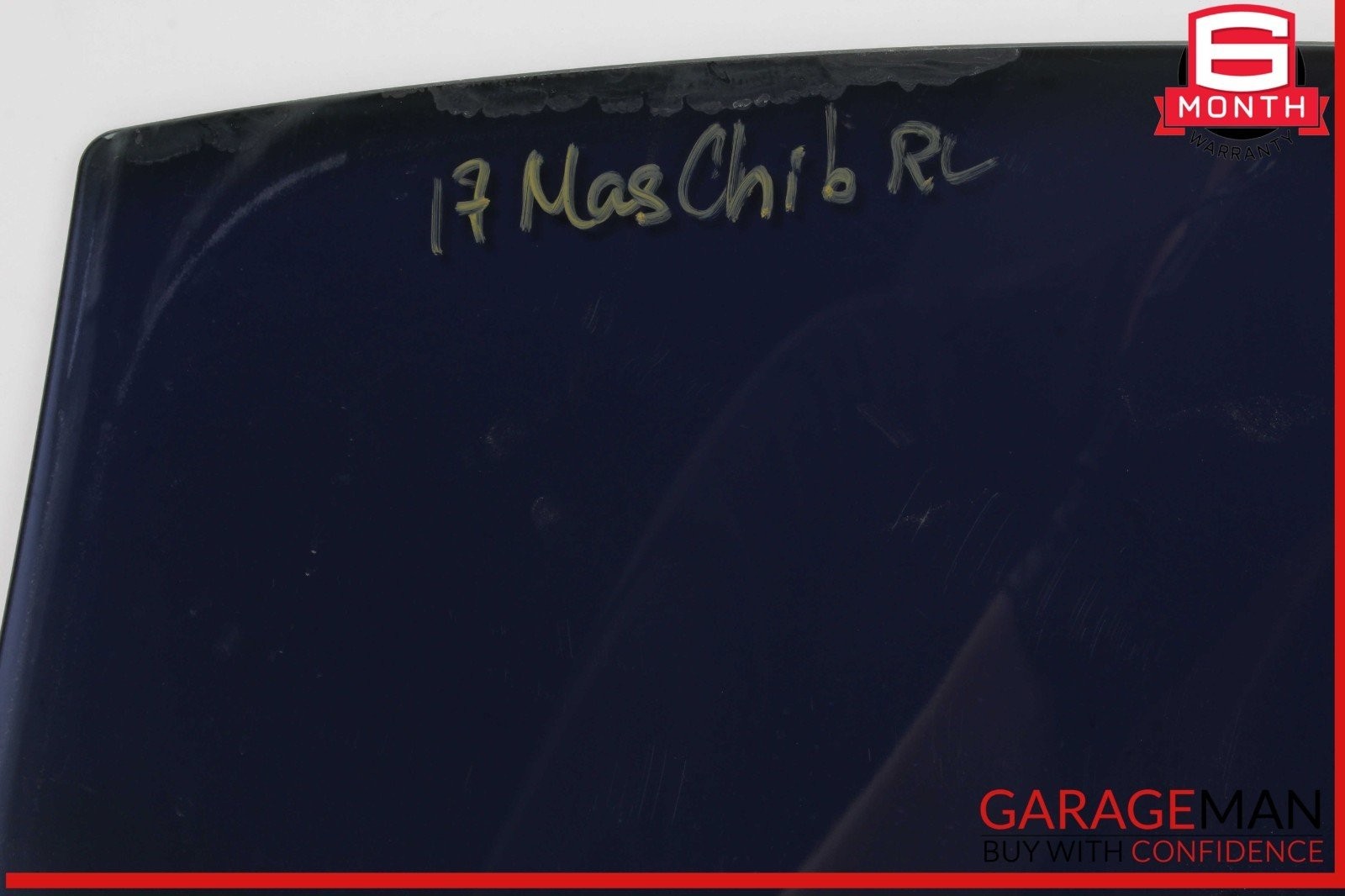 14-22 Maserati Ghibli M157 Rear Left Driver Side Door Window Glass OEM