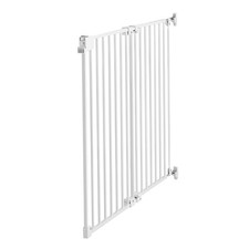 Uimoso Adjustable Baby and Pet Gate for Stairs, 26-43 in Wide, 28 in High, White