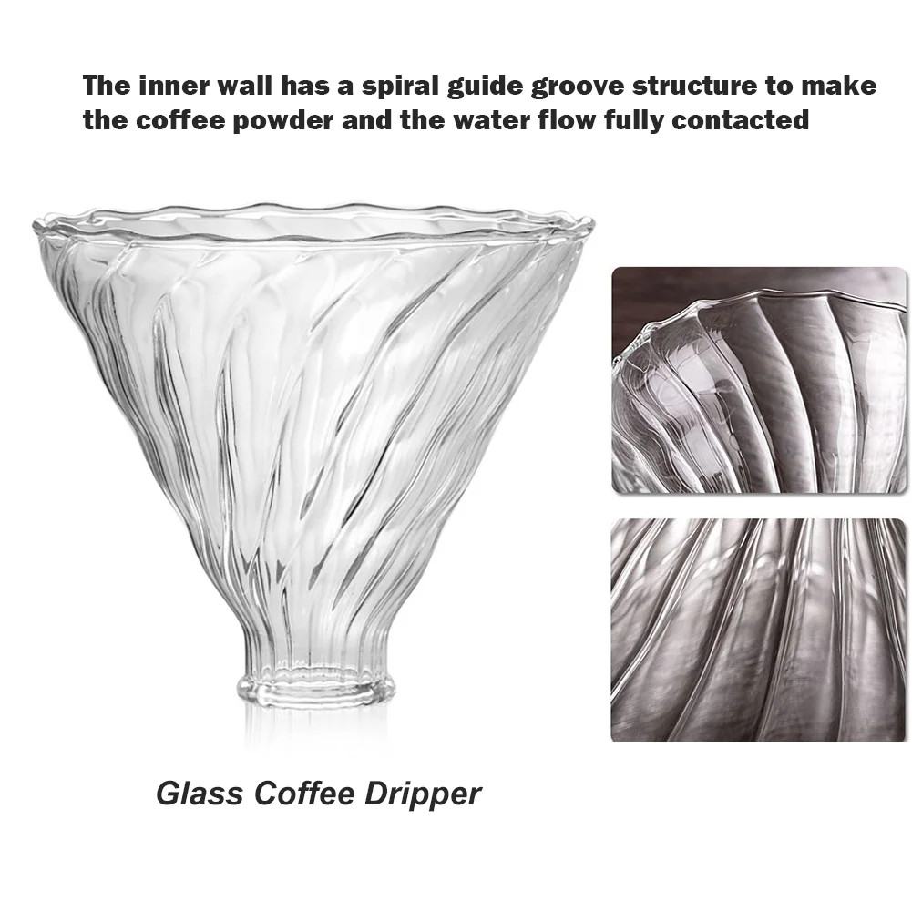 Glass Heat Resistance Pour over Coffee Drippers