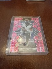 2023 Panini Mosaic Camo Pink Mosaic Prizm Justin Fields #33